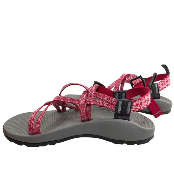 Chaco ZX/1 EcoTread Pink Strappy Hiking Outdoor Sandals Girl's Size 6 - Picture 5 of 11